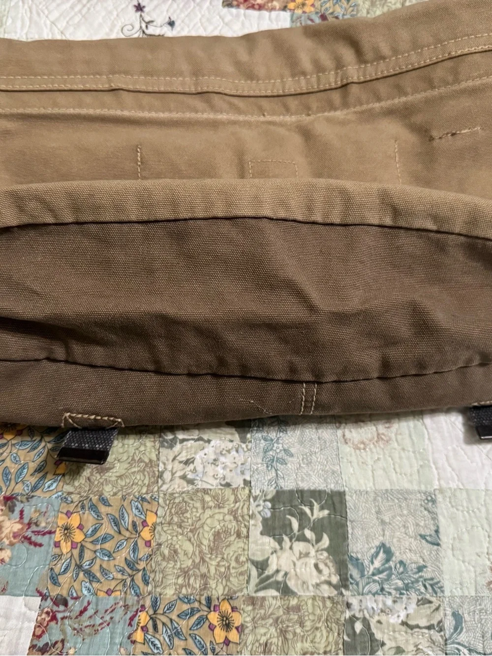 Vintage American Eagle Outfitters Canvas Crossbody Carry Bag Brown 16x13x4
